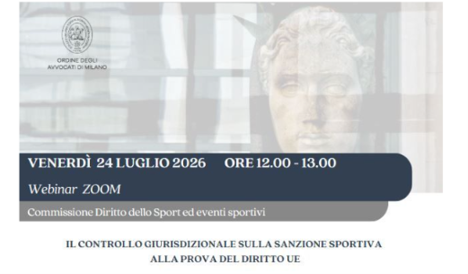 Il controllo giurisdizionale sulla sanzione sportiva alla prova del diritto UE